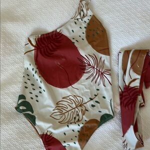 Tropical One-Shoulder Swimsuit